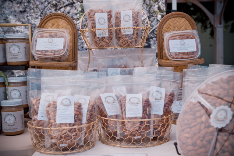 A variety of delicious almonds